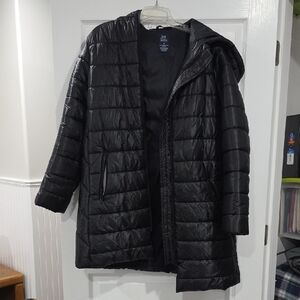 GAP Maternity Black Puffer Coat